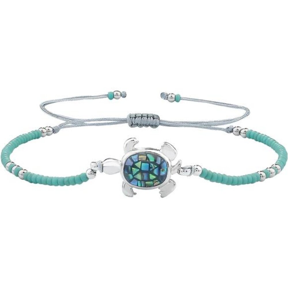 Shell Beaded Bracelet Adjustable Turtle Friendship Wrap Bracelet Tropical Beach